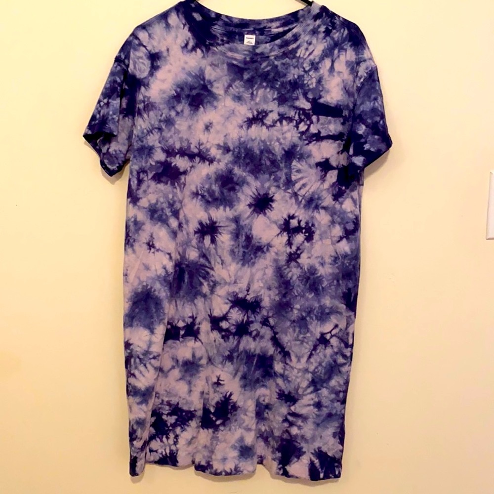 Tie Die T-shirt Dress